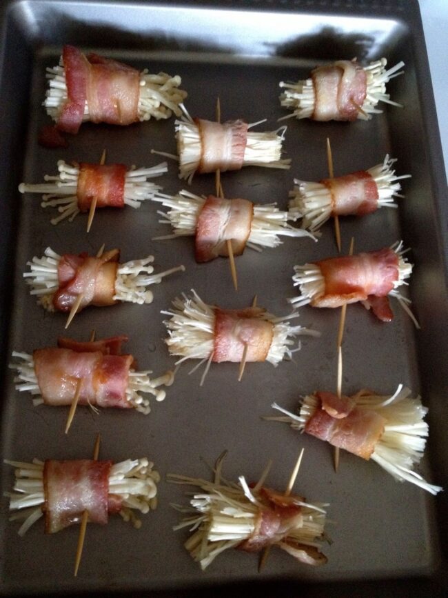 Bacon Wrapped Enoki