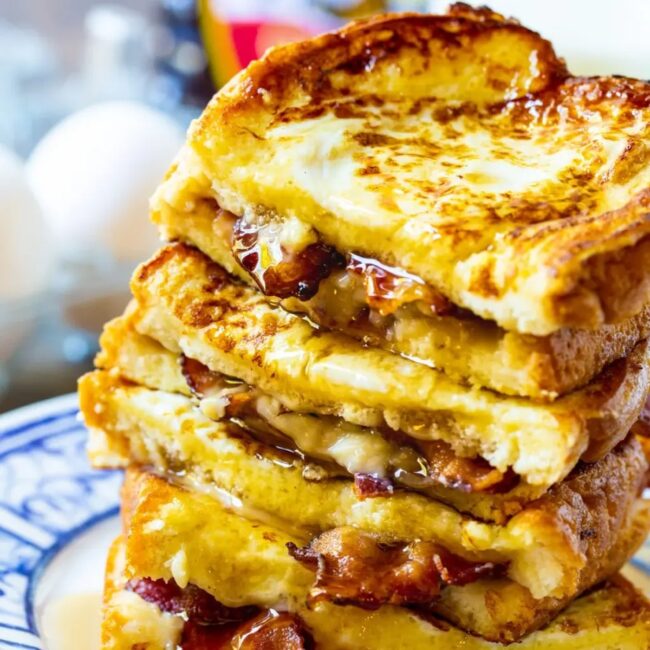 French Toast and Bacon Sandwich