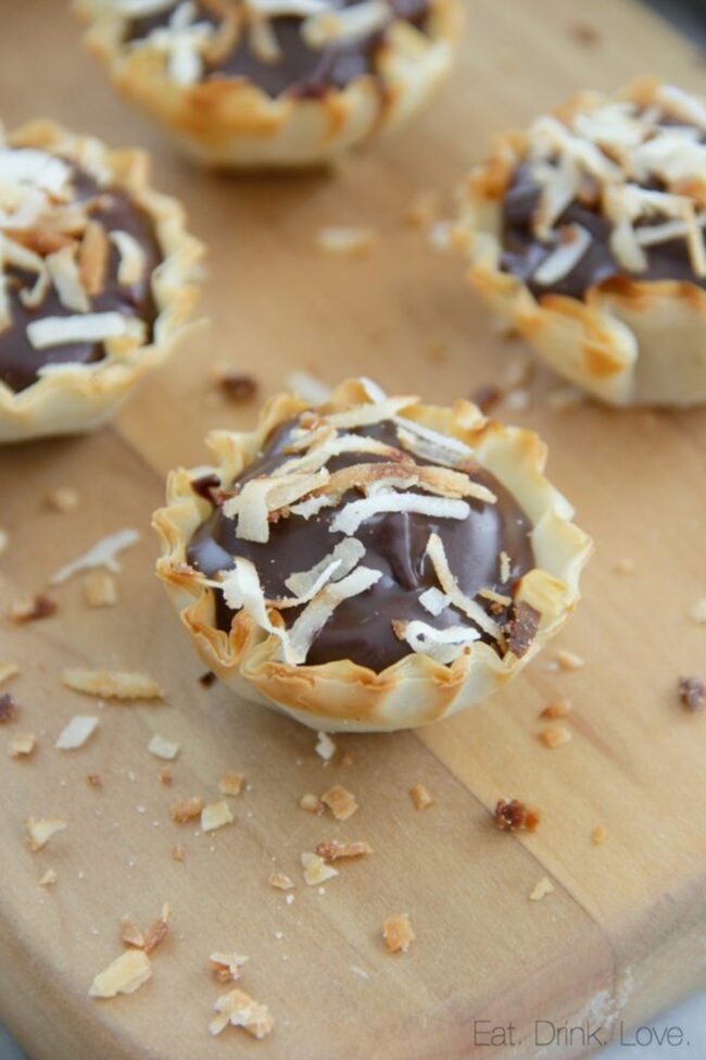 Decadent Chocolate Phyllo Cups