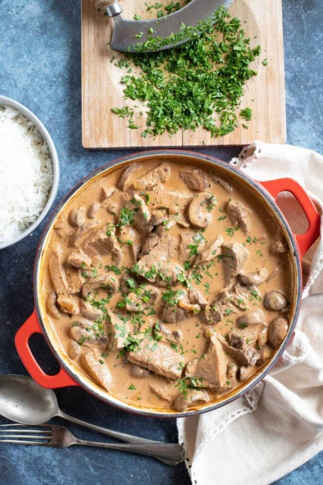 Beef Stroganoff