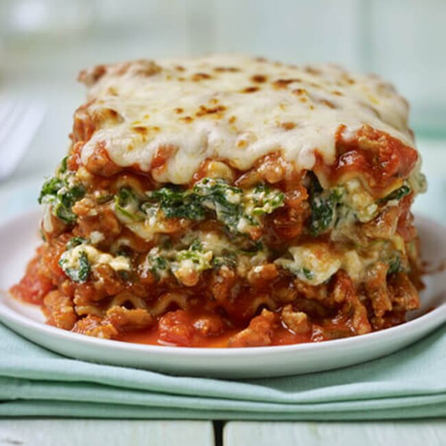 Turkey and Spinach Lasagna