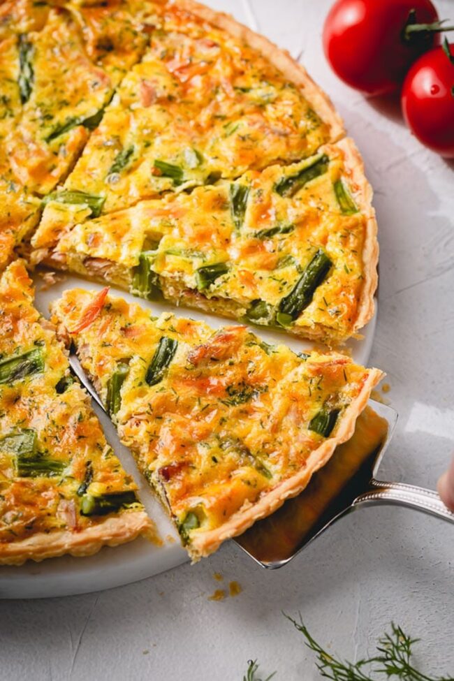 Salmon Quiche with Dill