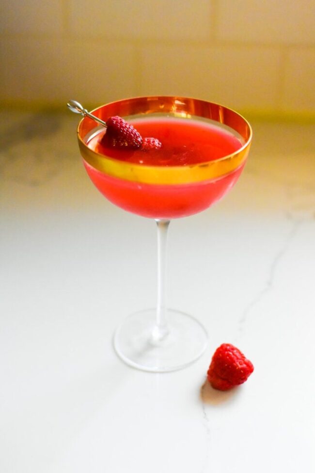 Raspberry Chambord Martini