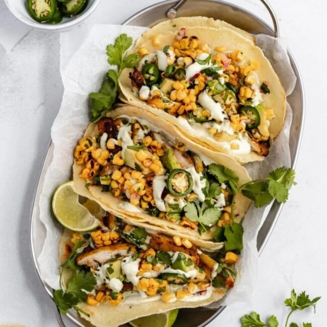 Mexican Street Corn Tacos