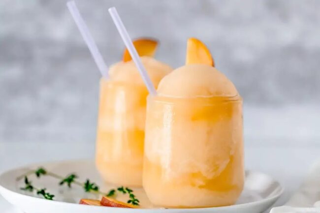 Frozen Peach Bellini