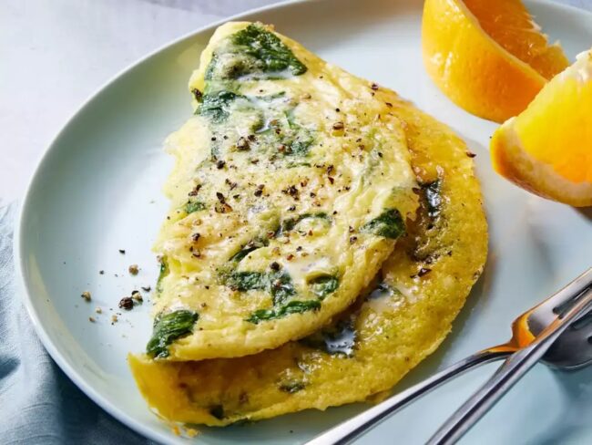 Spinach and Cheese Omelette