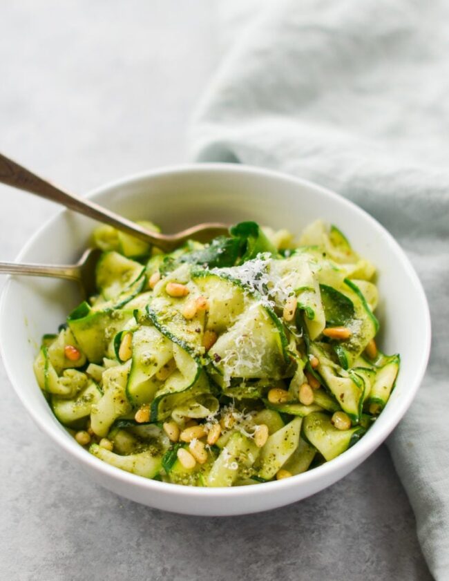 Zucchini Noodles with Pesto