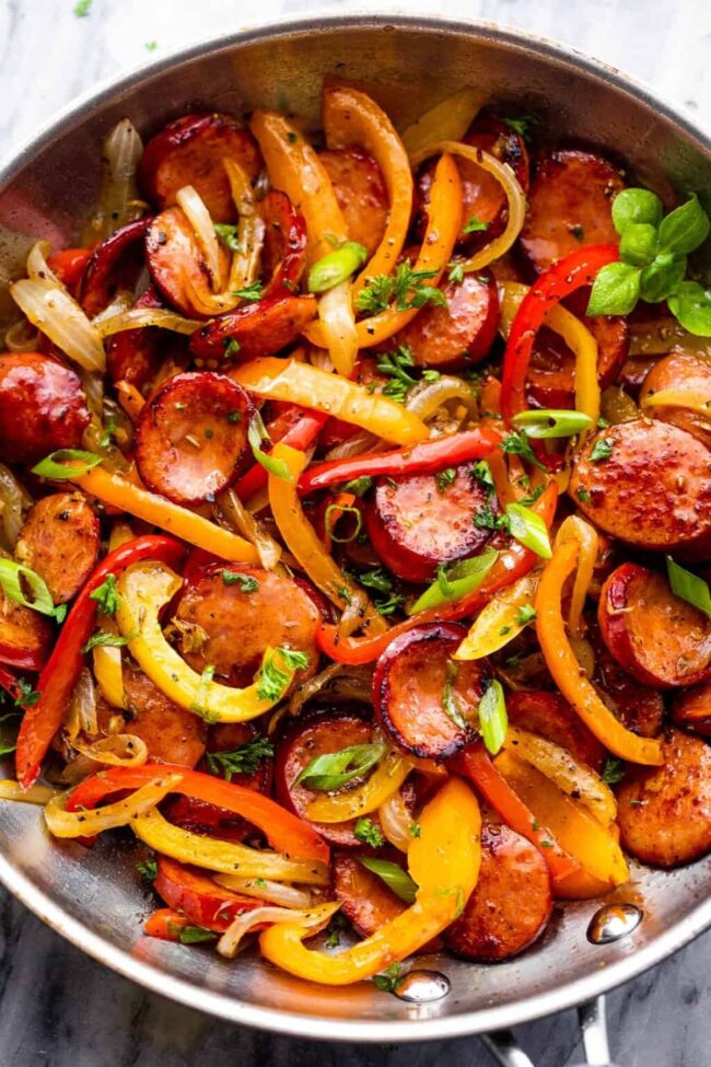 Polish Sausage and Peppers