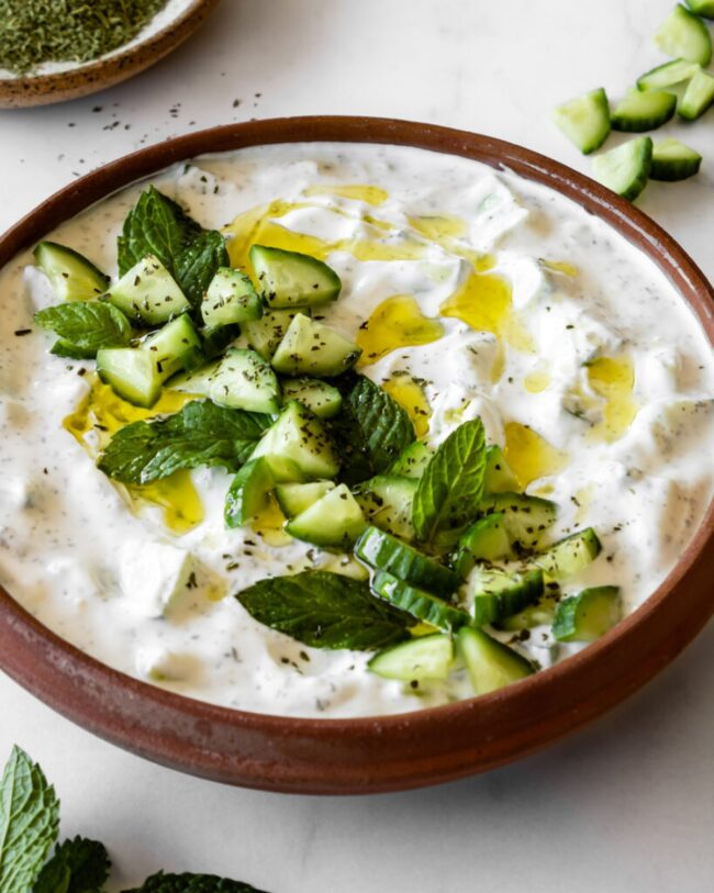 Cucumber Mint Yogurt Salad