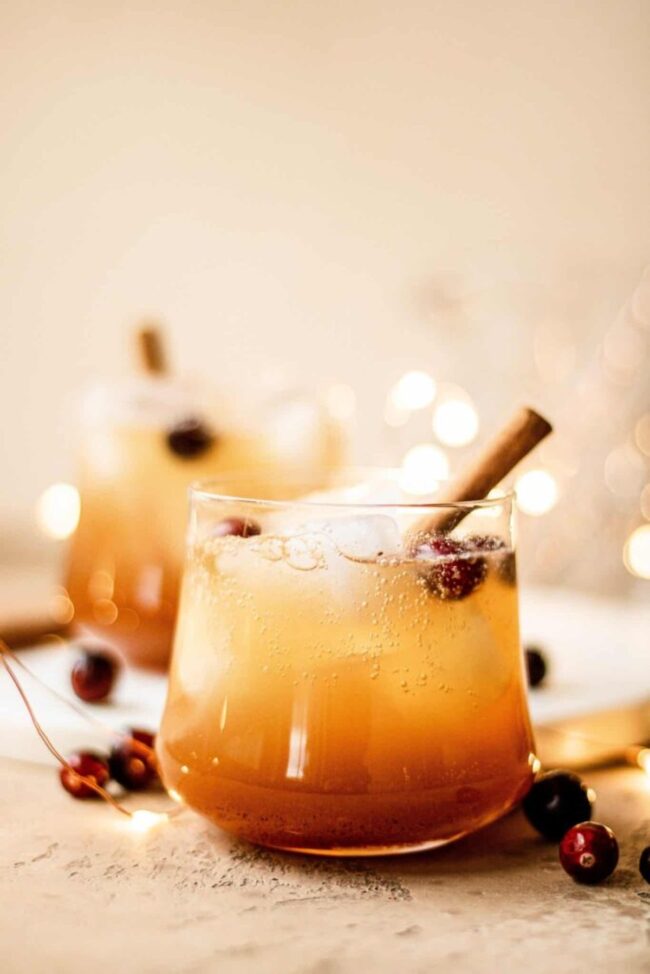 Bourbon Apple Cider Fizz