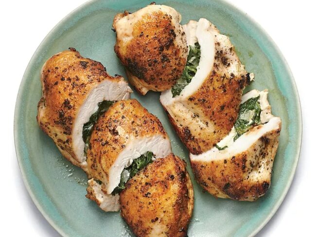 Spinach and Feta Stuffed Chicken