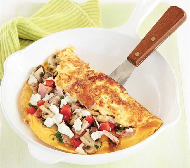 Ham and Mushroom Omelette