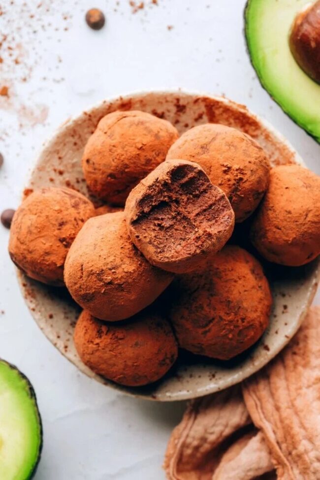 Dark Chocolate Avocado Truffles