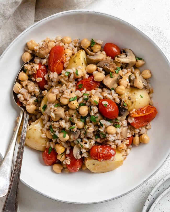 Farro with Roasted Vegetables