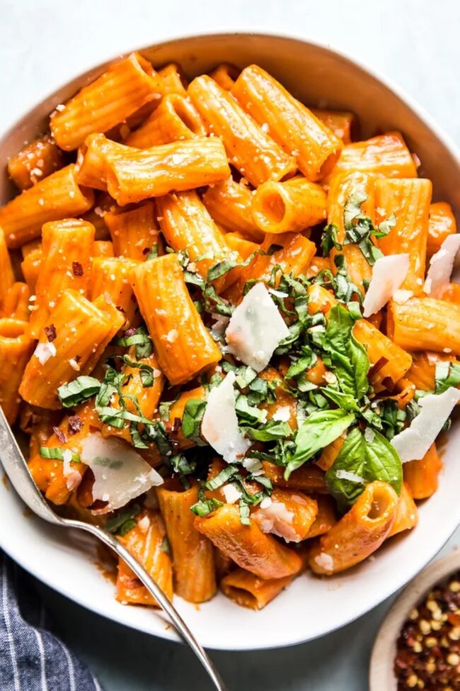 Roasted Red Pepper Rigatoni