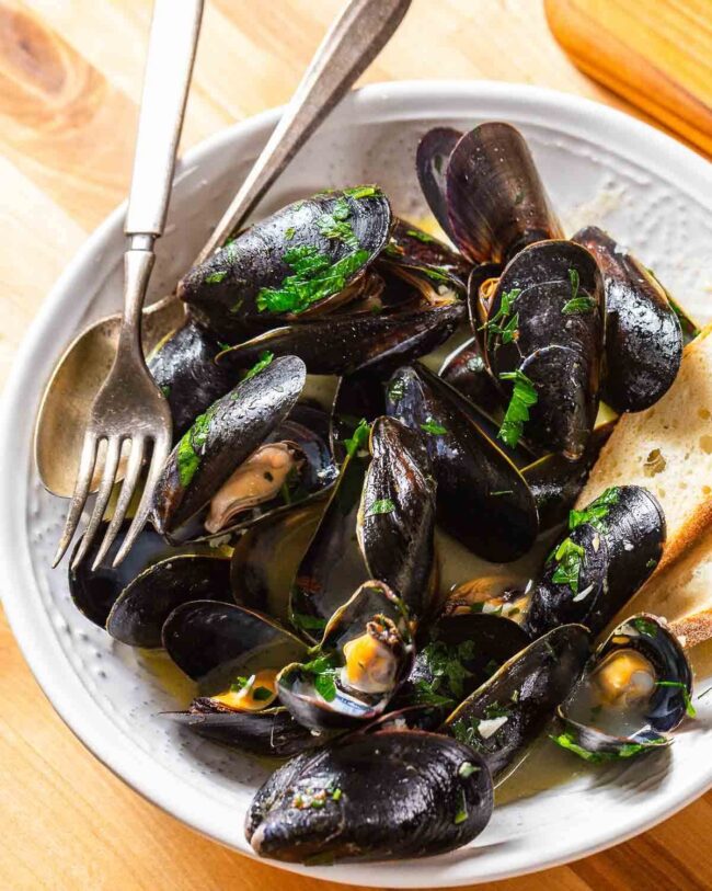 Mussels in White Wine Sauce