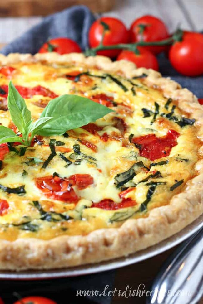 Tomato Basil Quiche