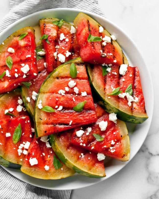 Grilled Watermelon with Feta