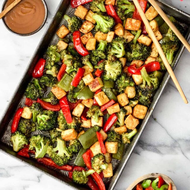 Crispy Baked Tofu with Veggies