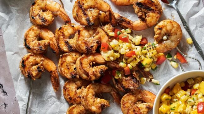 Grilled Shrimp with Mango Salsa