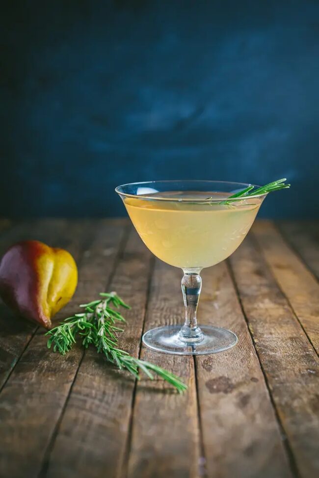 Pear & Rosemary Champagne