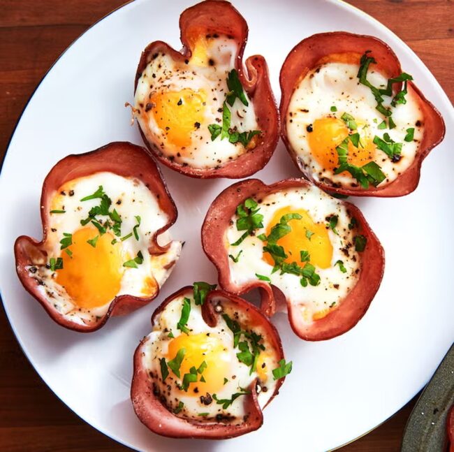 Ham and Cheese Egg Cups
