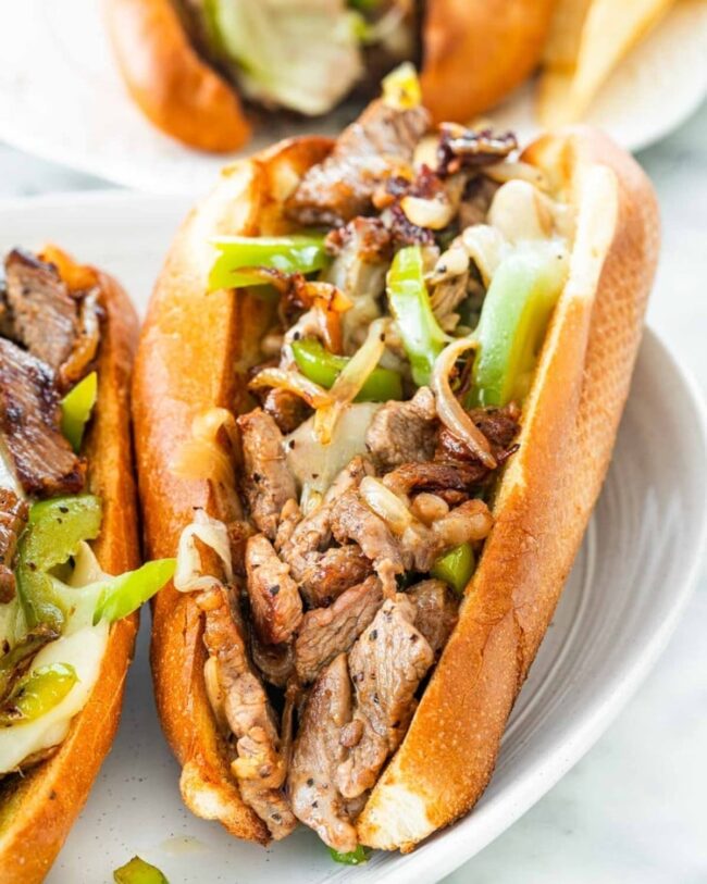 Philly Cheesesteak Sandwiches
