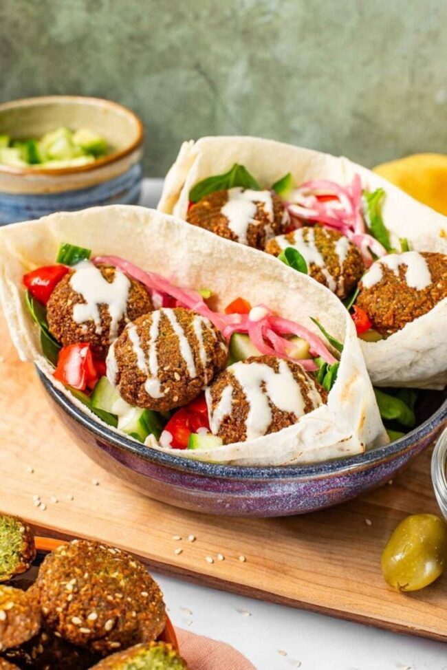 Pita Bread and Falafel