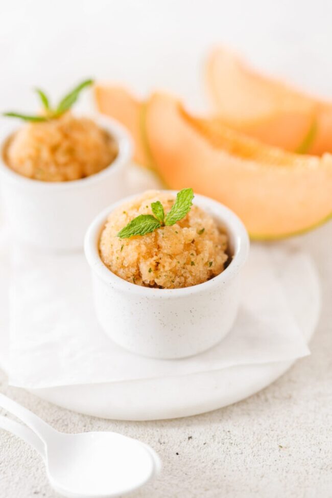 Cantaloupe Mint Granita