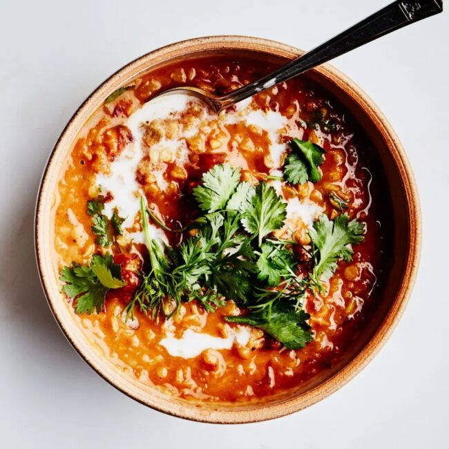 Spicy Lentil and Coconut Soup