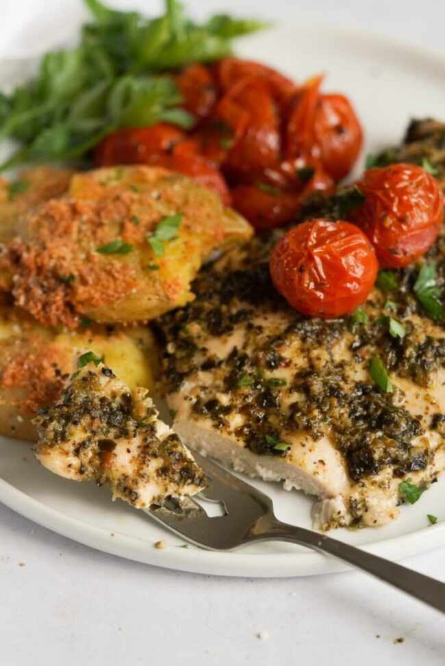 Baked Pesto Chicken