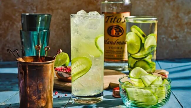 Cucumber Vodka Collins