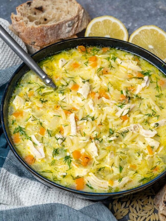 Greek Avgolemono Soup