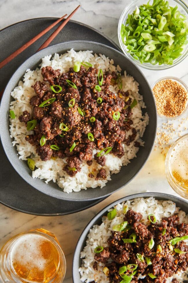 Spicy Korean BBQ Beef Bowl