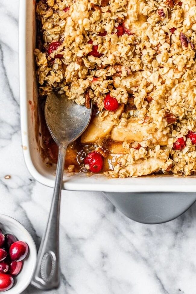 Cranberry Apple Crumble
