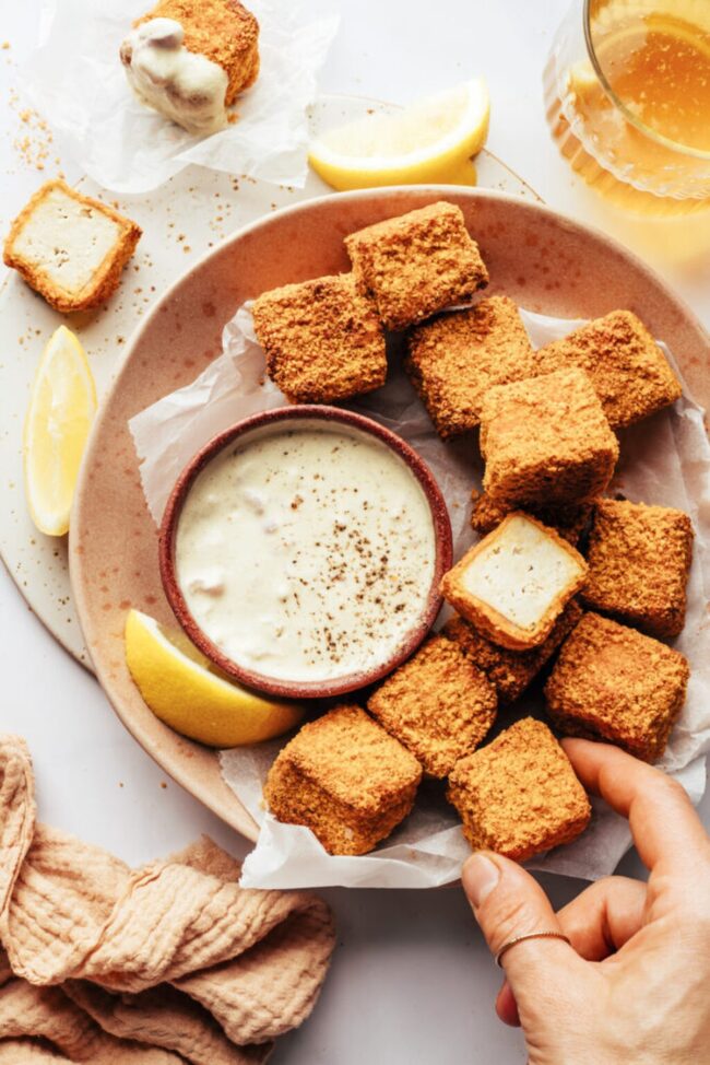 Crispy Baked Tofu Nuggets