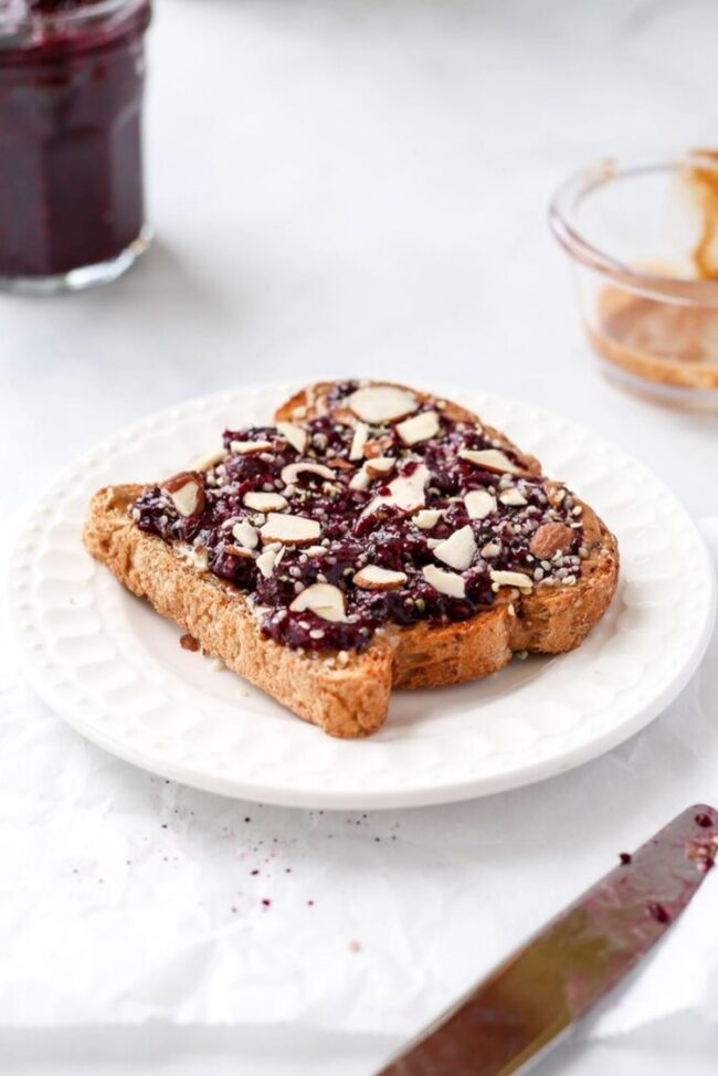 Almond Butter Toast with Chia Seeds