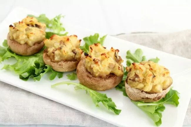 Mashed Potato Stuffed Mushrooms