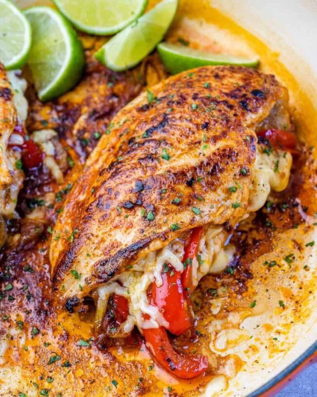 Fajita Stuffed Chicken Breasts