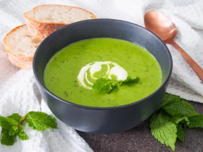 Green Pea and Mint Soup
