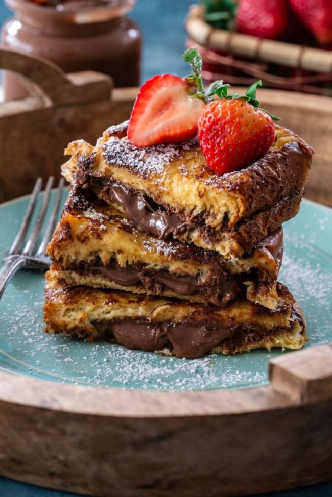 Nutella Stuffed French Toast
