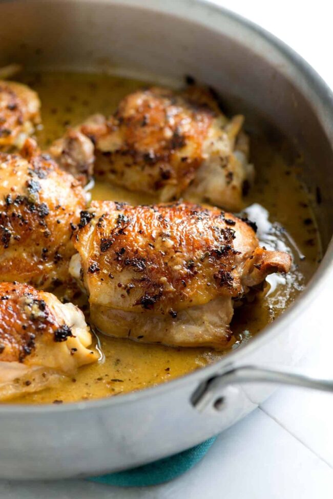 Pan-Seared Lemon Chicken Thighs
