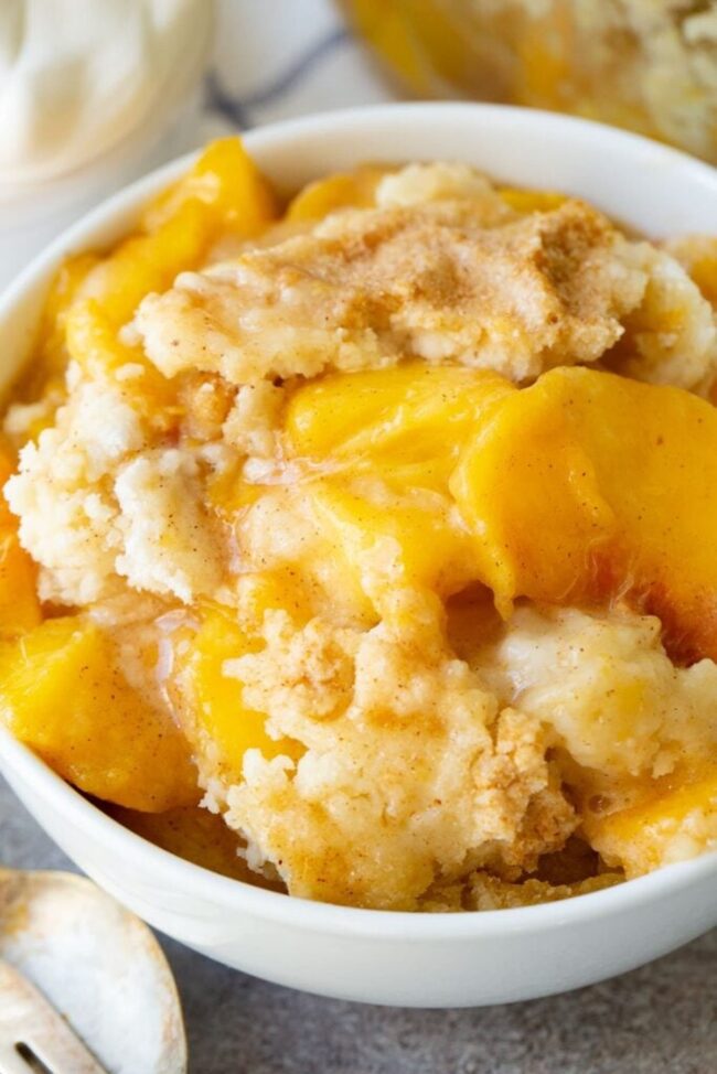 Instant Pot Peach Cobbler