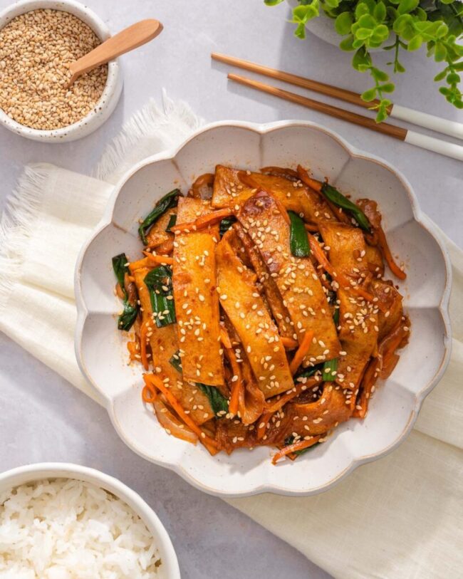 Stir-fried Fish Cake (Eomuk Bokkeum)