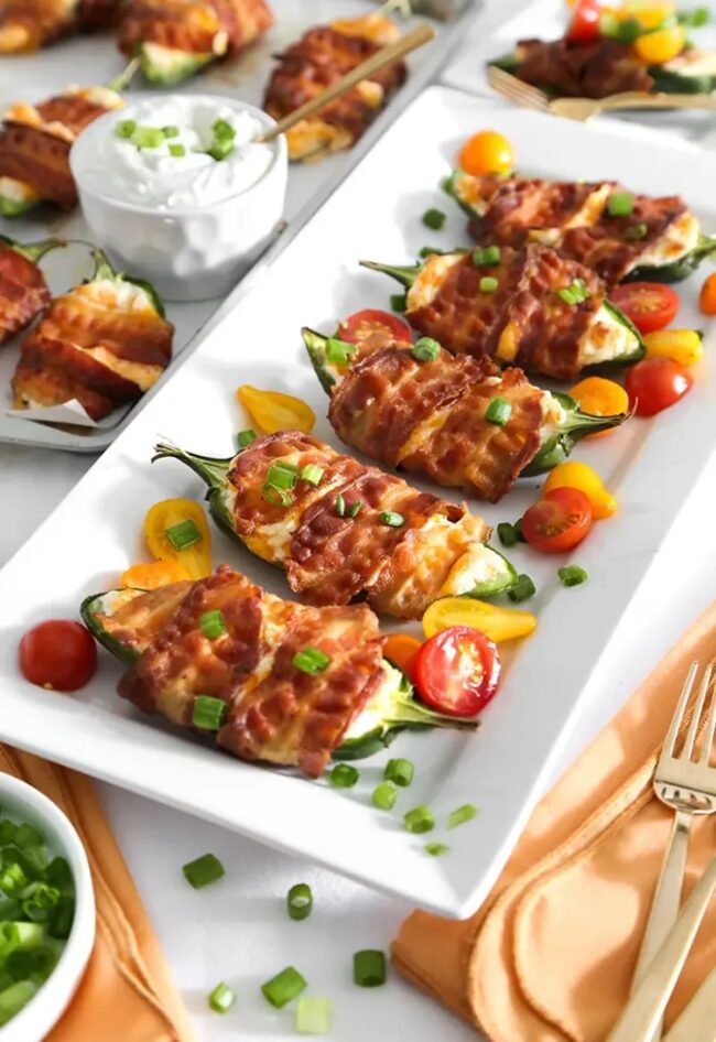 Bacon-Wrapped Jalapeno Poppers