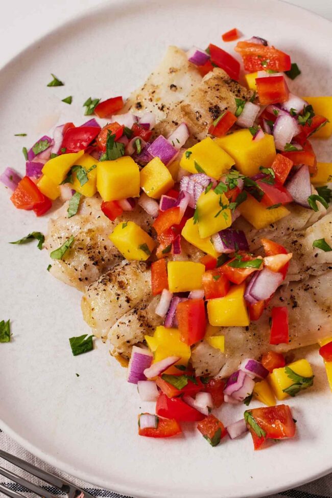 Halibut with Mango Salsa