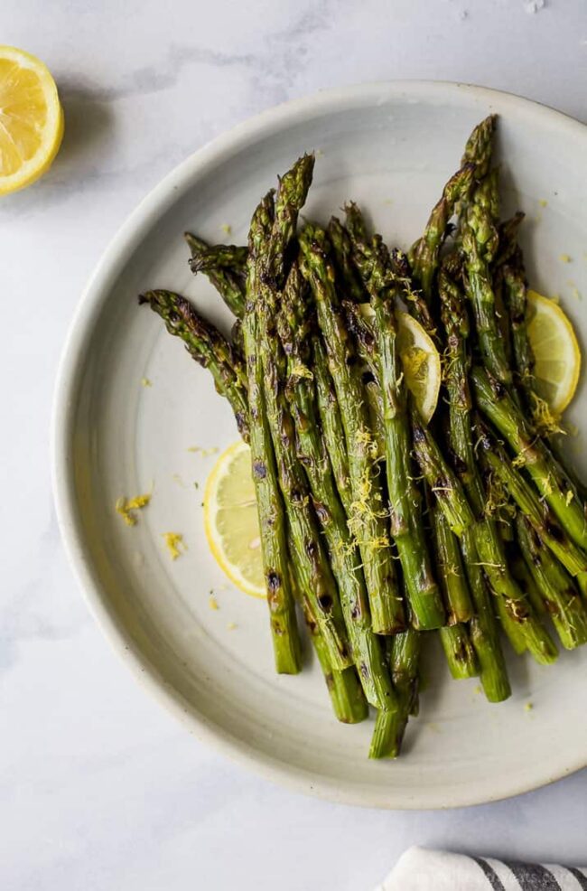 Grilled Asparagus with Lemon Zest