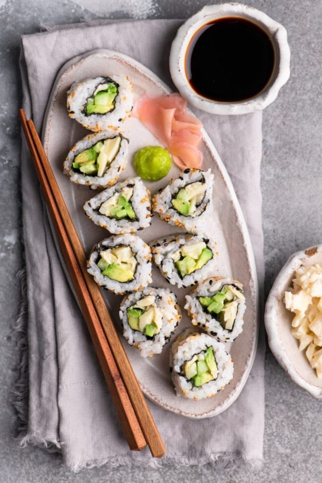 Hearts of Palm Sushi Rolls