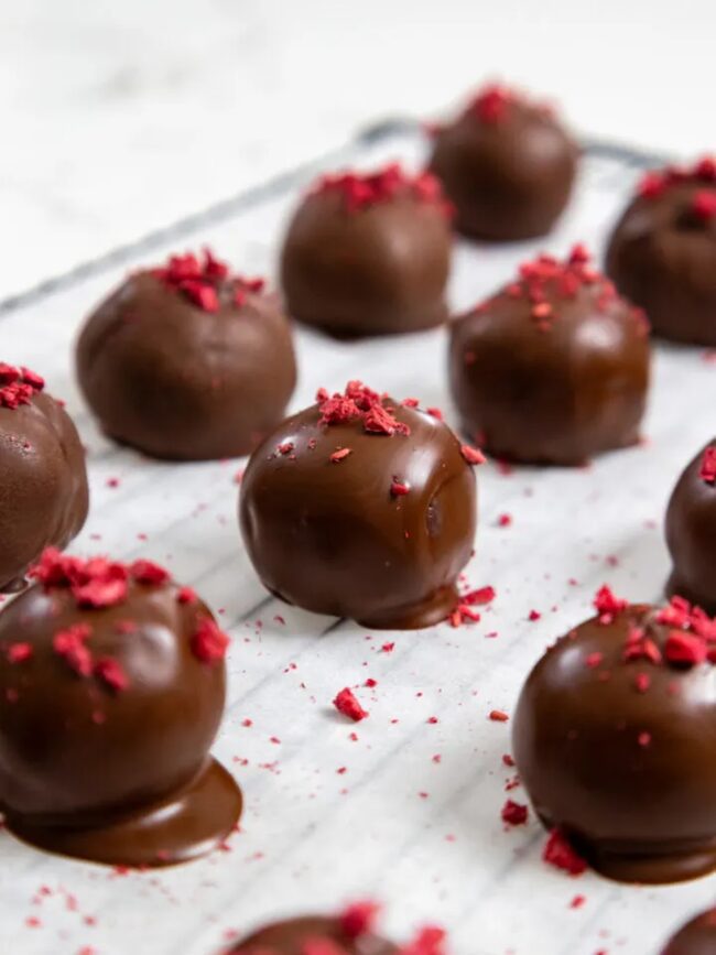 Raspberry Chocolate Truffles