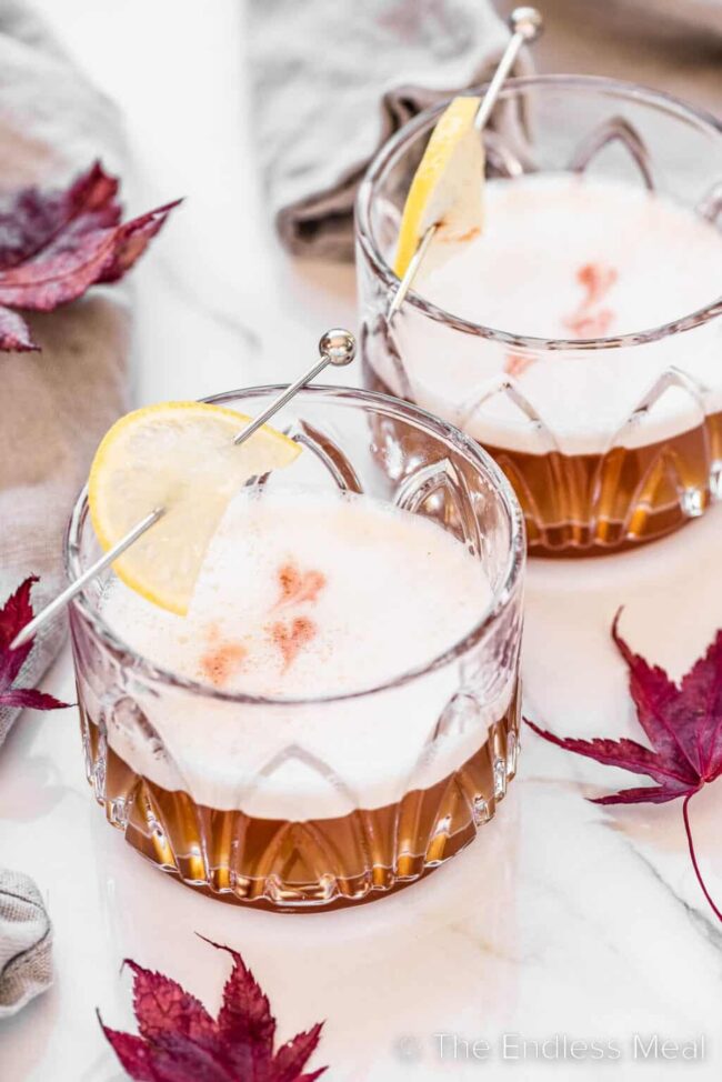 Bourbon Maple Sour